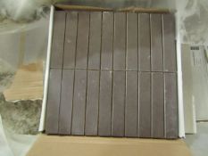 10x Boxes of 8 Vitra Sahara Mocha Mosaic 300 x 150 (in sheets of 300x300, brand new. Total RRP ?88