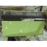 13x Packs of 17 Gemini Green Gloss Glazed Ceramic tiles 400x150cm, brand new. Total RRP ?389.87