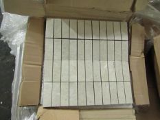 46x Boxes of 5 Ceramica Portinari 300x300 mosaic wall tiles, brand new. Total RRP ?69 per box, total