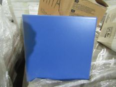 10x Packs of 25 Vitra Aqua bvlue matt Floor tile 20x20, brand new. RRP ?34 a Box, Total RRP ?340