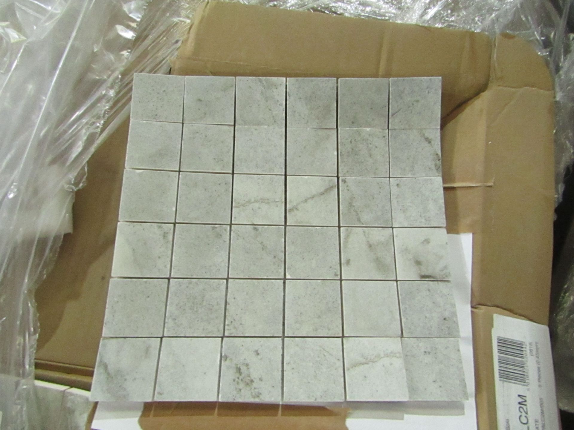 38x Packs of 5 Palace Cool slate 300x300mm Mosaic tile sheets ref PALC2M, brand new and boxed.RRP ?