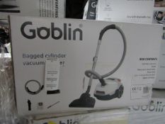 | 5X | GOBLIN BAGGED CYLINDER VACUUM | UNCHECKED & BOXED | NO ONLINE RESALE | RRP œ55 | TOTAL L0T