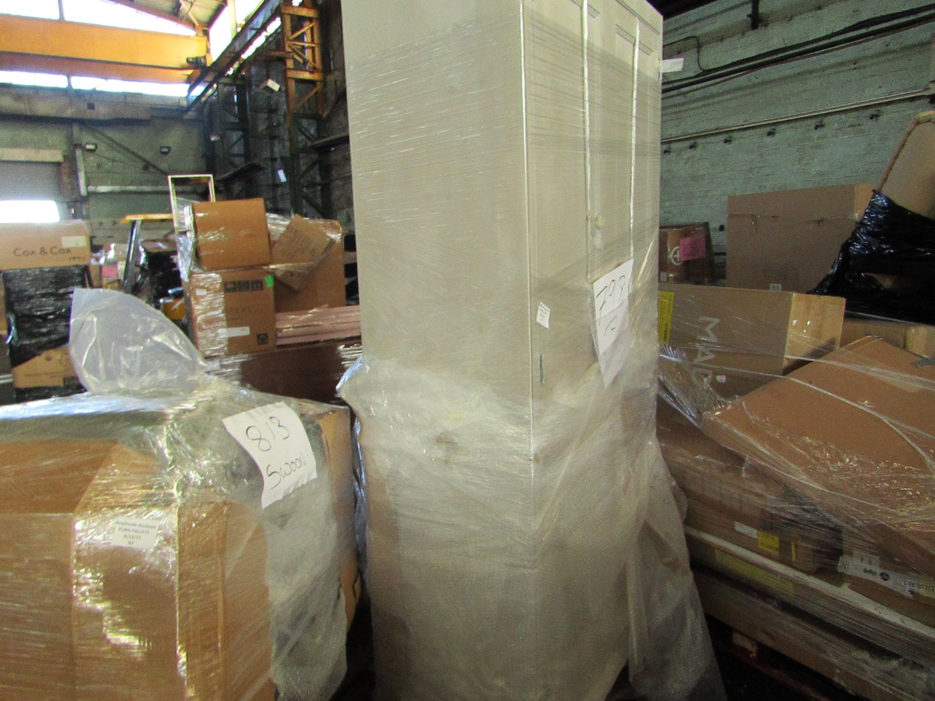 | 1X | PALLET OF FAULTY / MISSING PARTS / DAMAGED CUSTOMER RETURNS COX & COX STOCK UNMANIFESTED |