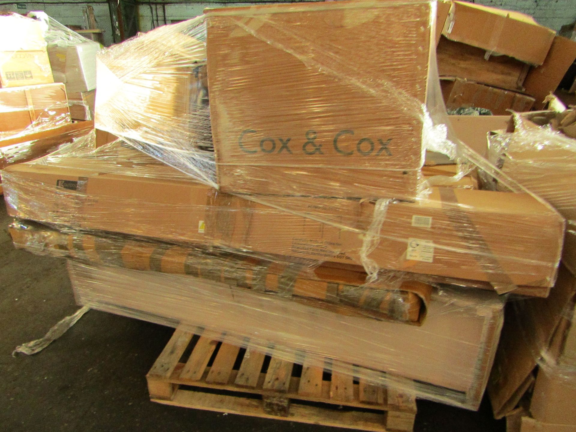 | 1X | PALLET OF FAULTY / MISSING PARTS / DAMAGED CUSTOMER RETURNS COX & COX STOCK UNMANIFESTED |