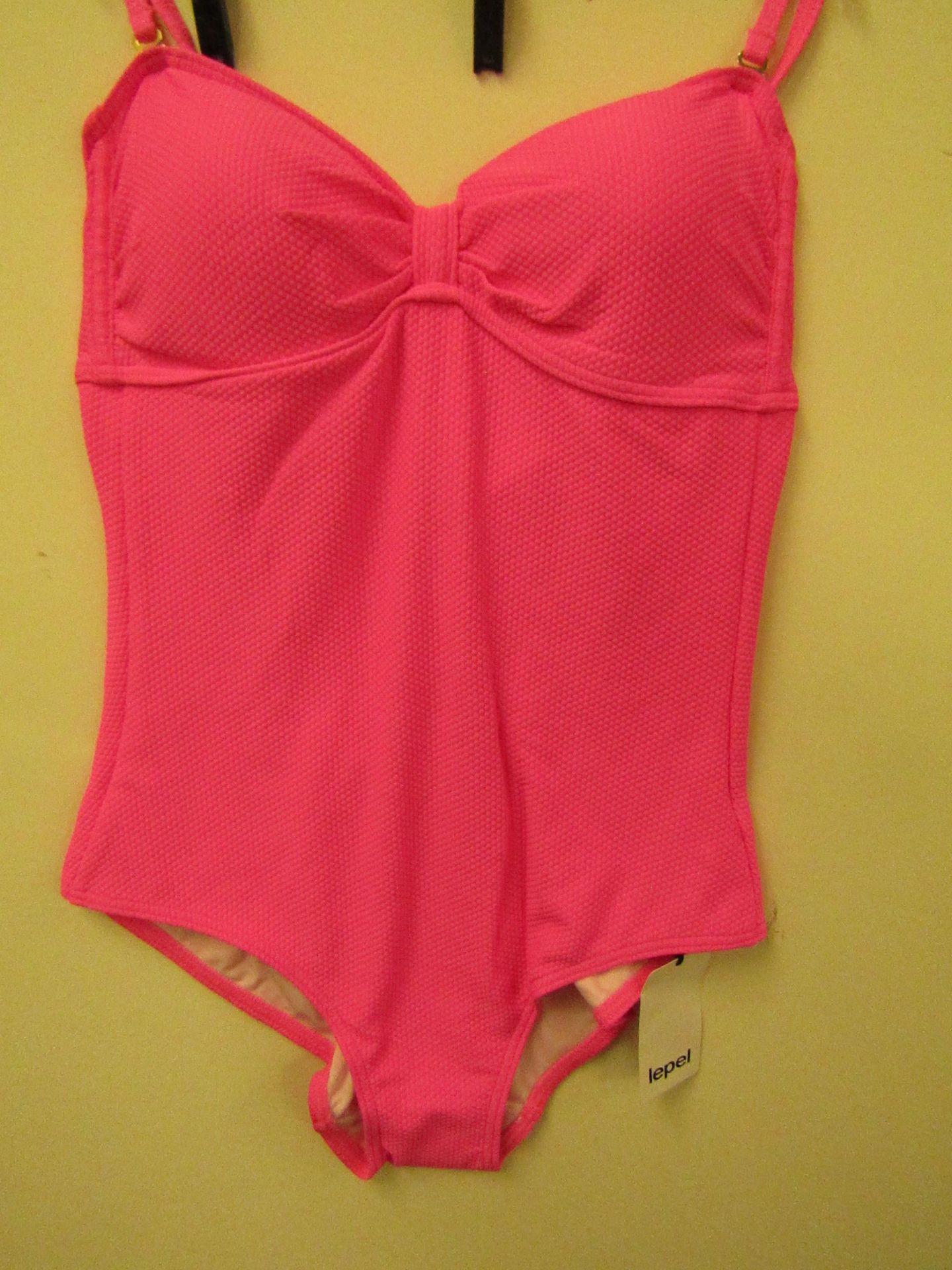 Lepel Ladies Swimming Costume Bright Pink Size 14 New & Packaged