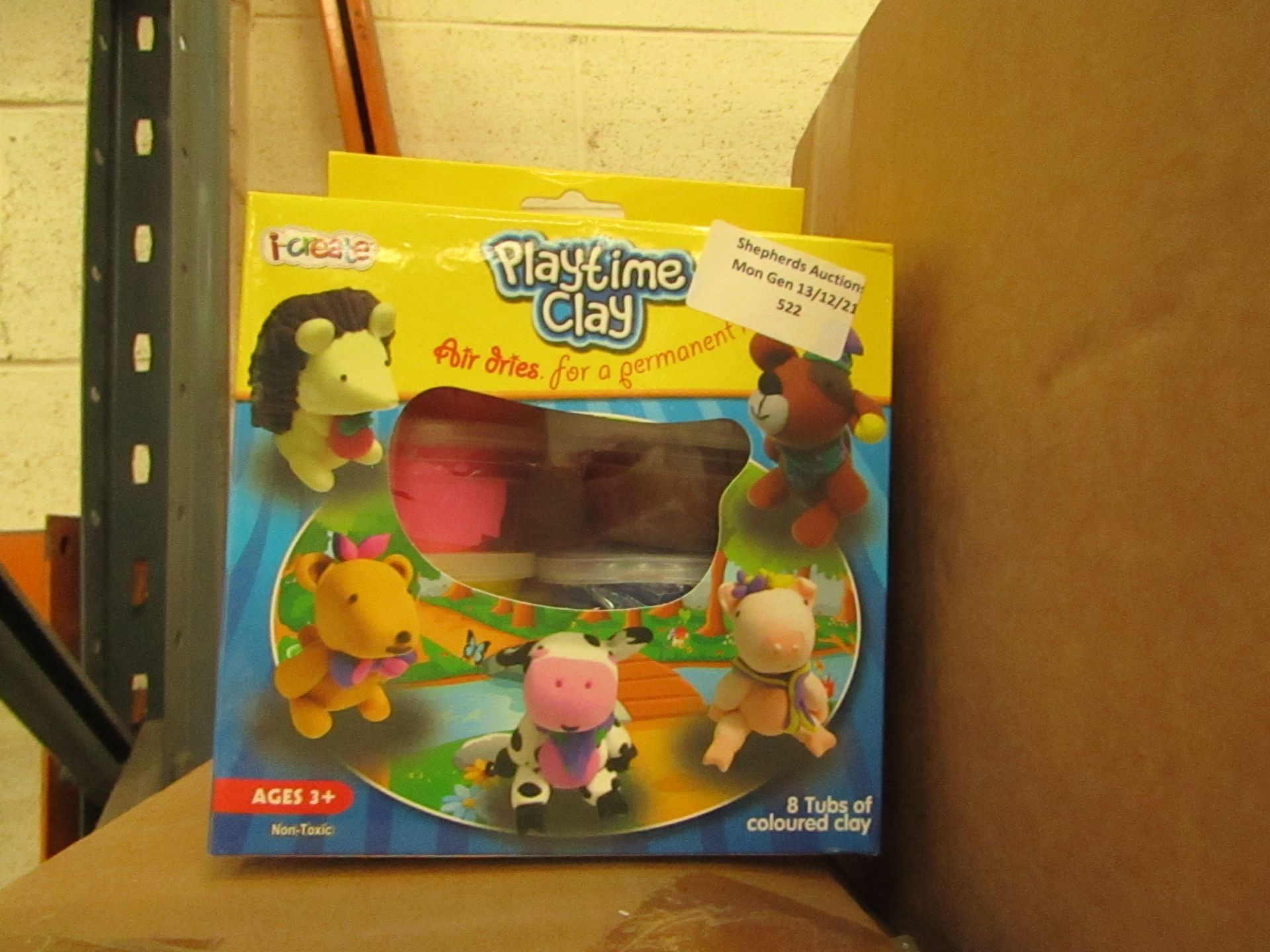 Box Containing 14x I-Create Play Time Clay (8 Tubes Per Box) - Unused & Boxed.