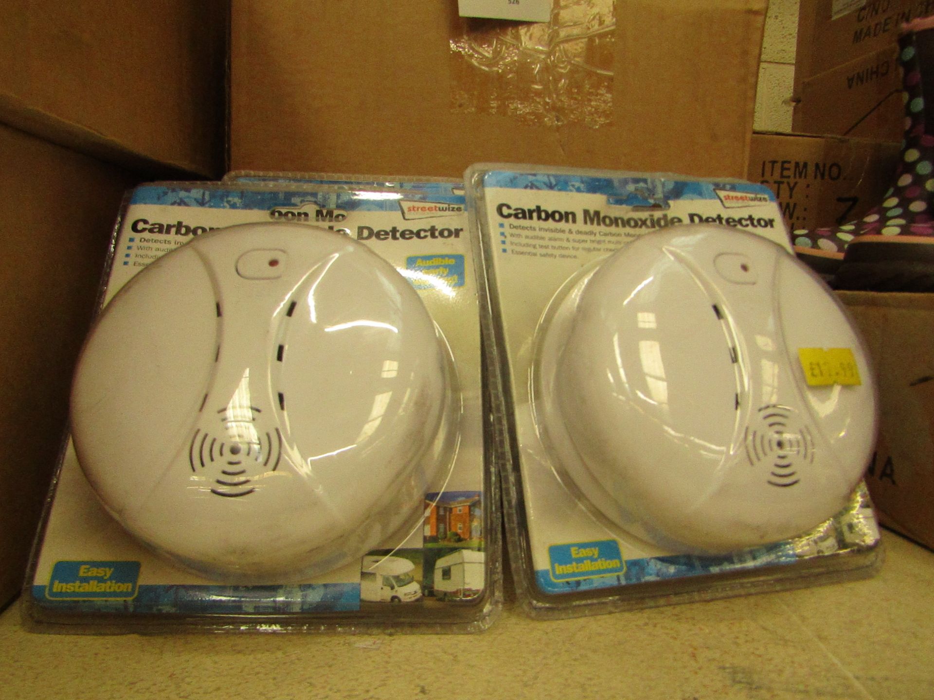 5x Streetwize - Carbon Monoxide Dectector - Unused & Packaged.