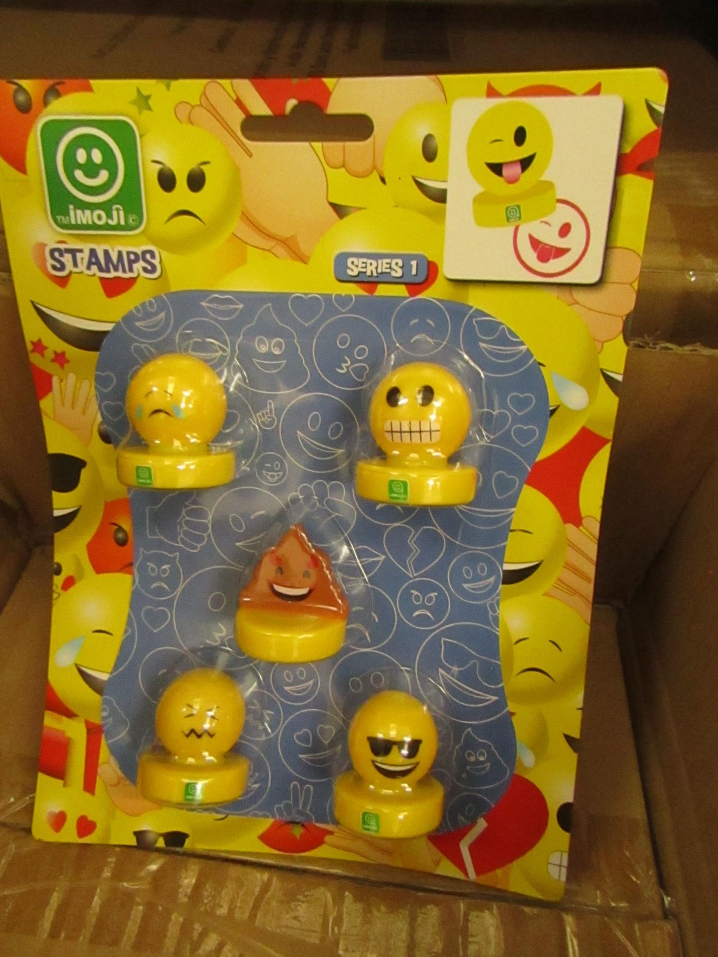 6x Imoji - 5 Pc Emoji Stamps Collection - New & Packaged.