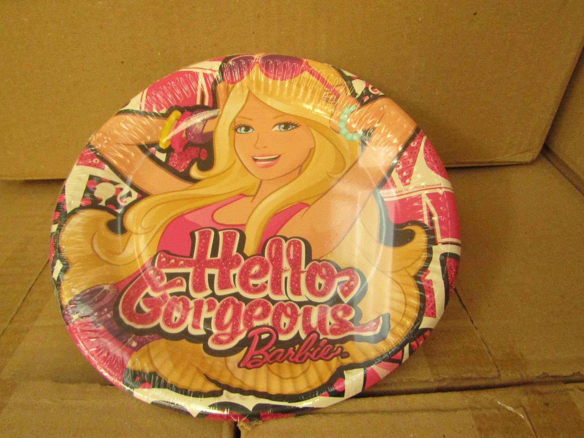 2x Box Of Barbie Plates, Each Box Contains 36 Plates - New & Boxed.