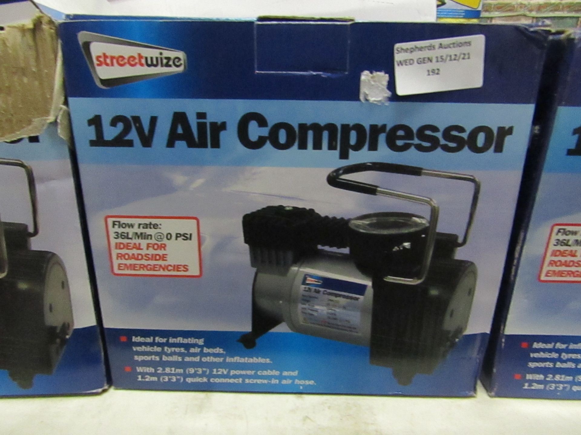 | 1X | STREETWISE 12V AIR COMPREESSOR | UNCHECKED & BOXED |