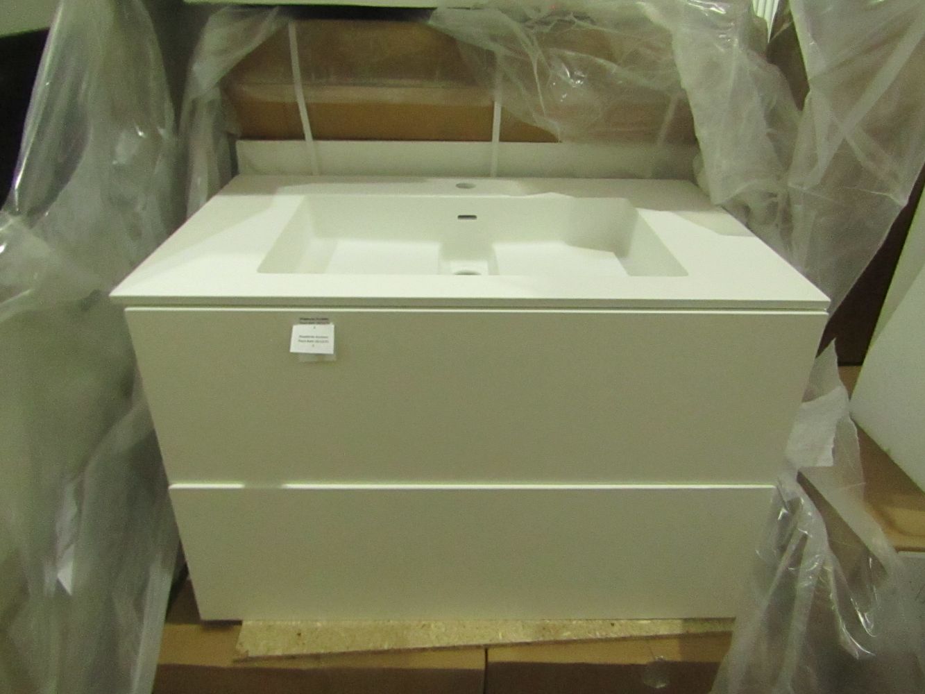 Rare chance to Buy COSMIC bathroom units with basins at Auction Prices as well as radiators, mirrored cabinets and much more!