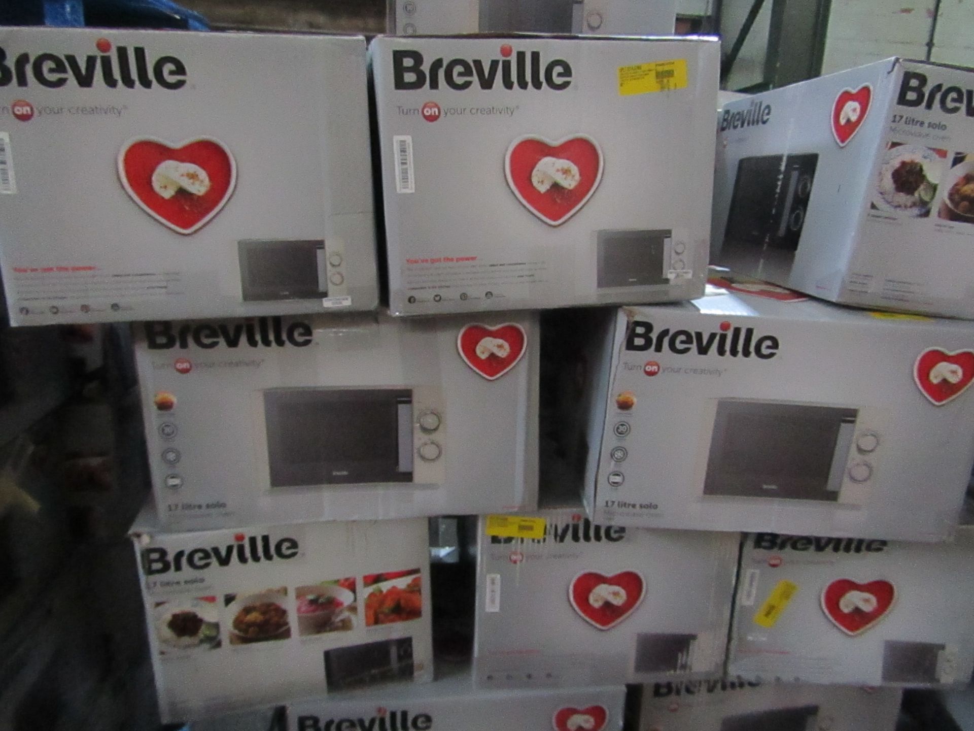 | 5X | BREVILLE MICROWAVE OVEN | UNCHECKED | NO ONLINE RESALE | RRP ?60 | TOTAL LOT RRP ?300 |