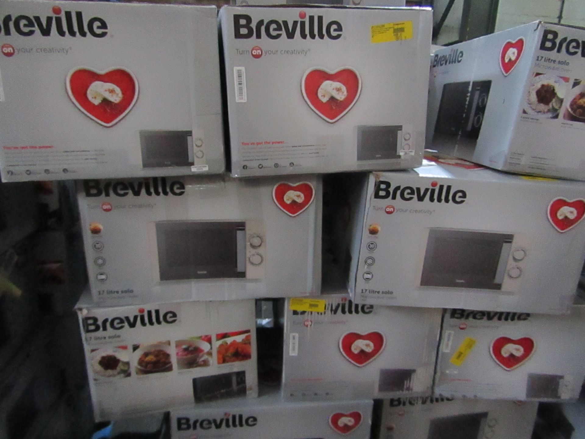 | 5X | BREVILLE MICROWAVE OVEN | UNCHECKED | NO ONLINE RESALE | RRP ?60 | TOTAL LOT RRP ?300 |