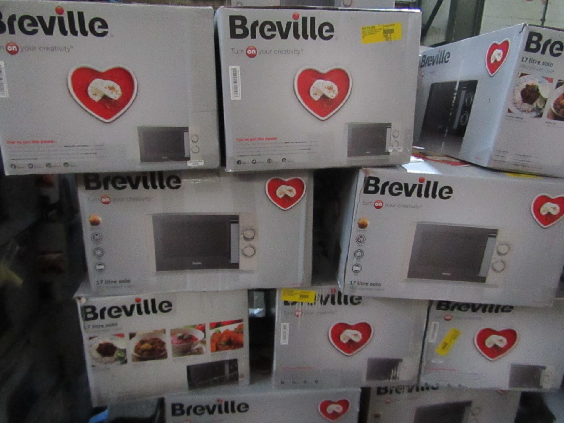 | 5X | BREVILLE MICROWAVE OVEN | UNCHECKED | NO ONLINE RESALE | RRP ?60 | TOTAL LOT RRP ?300 |