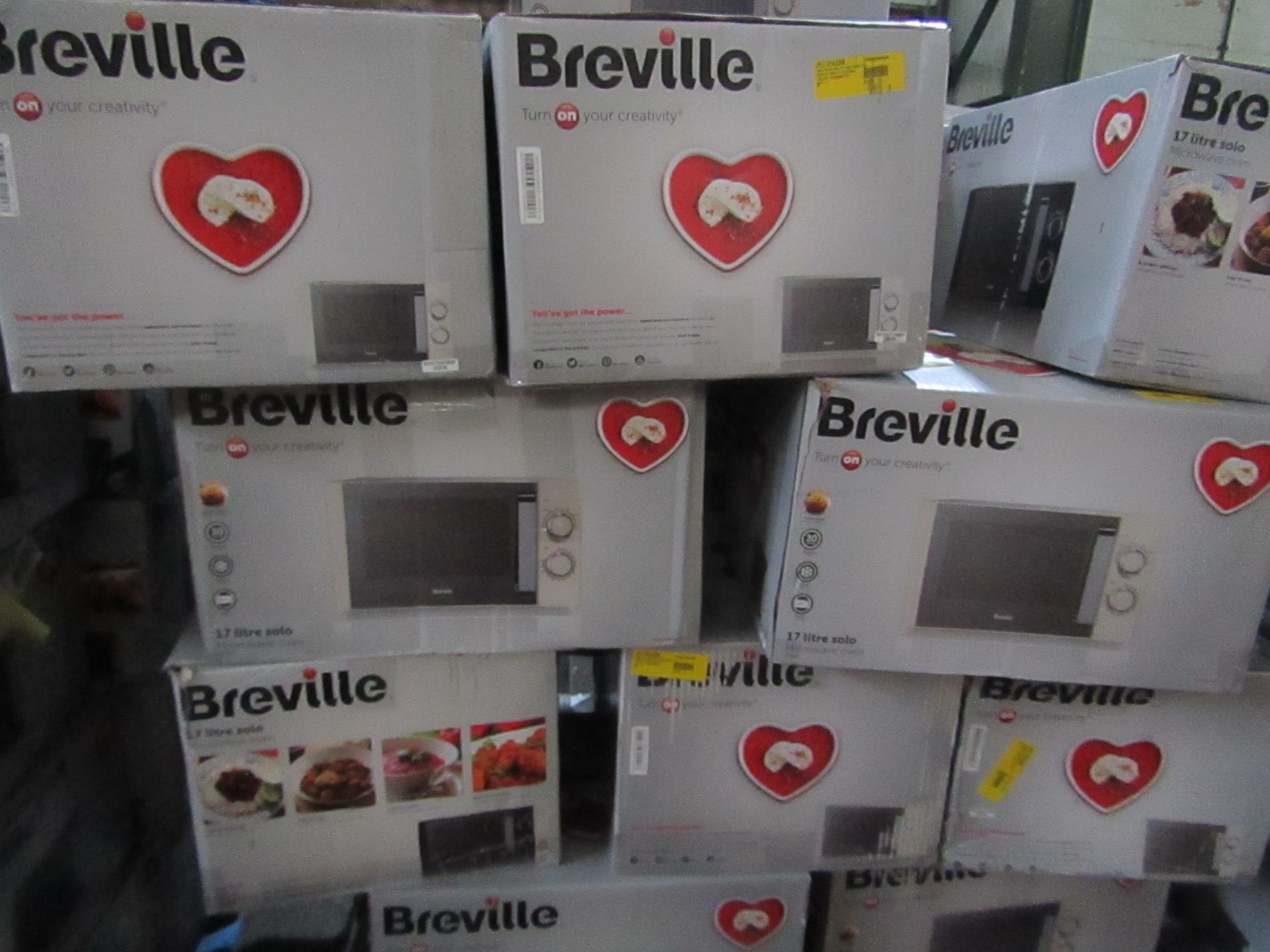 | 5X | BREVILLE MICROWAVE OVEN | UNCHECKED | NO ONLINE RESALE | RRP ?60 | TOTAL LOT RRP ?300 |