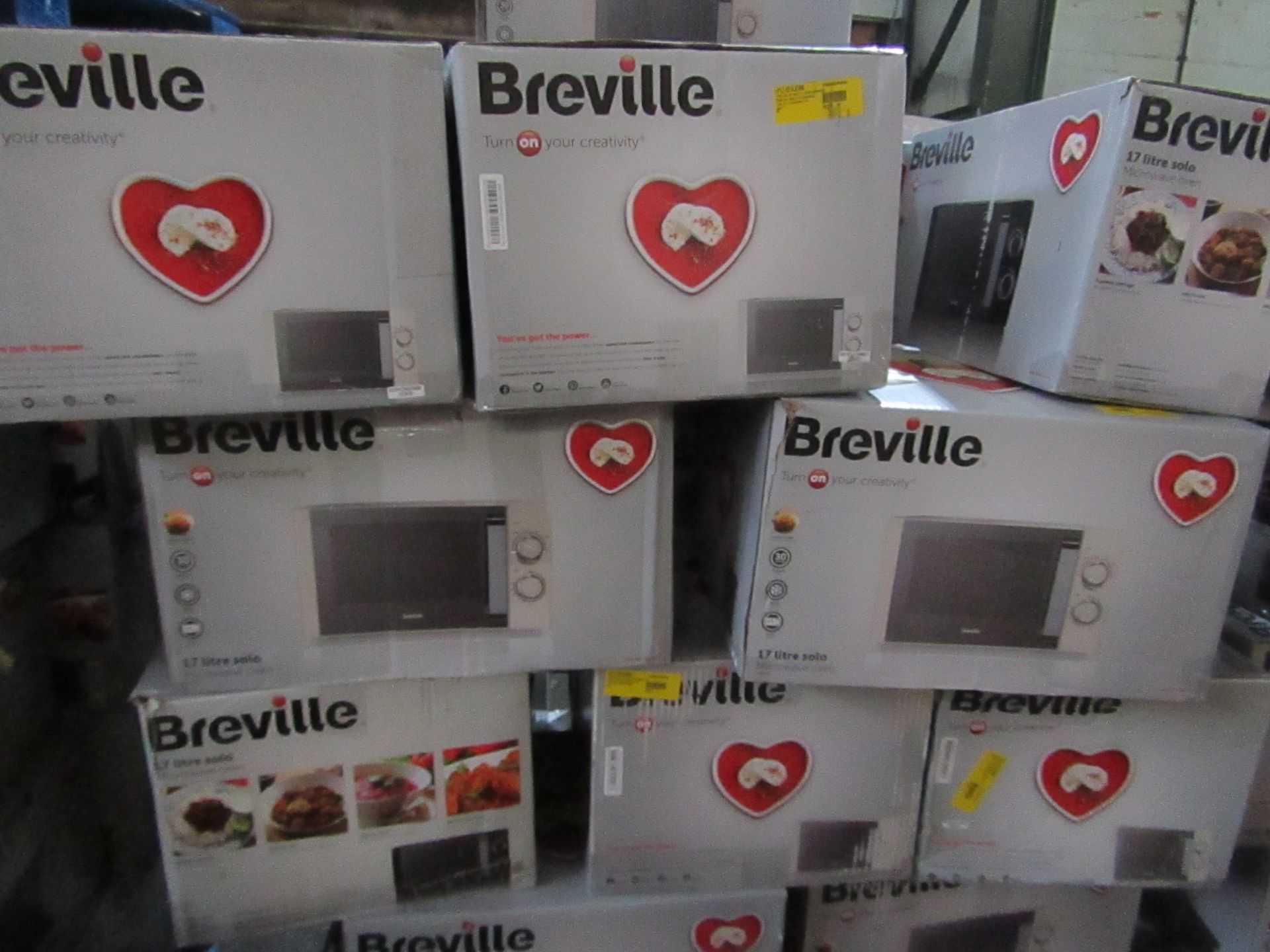 | 5X | BREVILLE MICROWAVE OVEN | UNCHECKED | NO ONLINE RESALE | RRP ?60 | TOTAL LOT RRP ?300 |