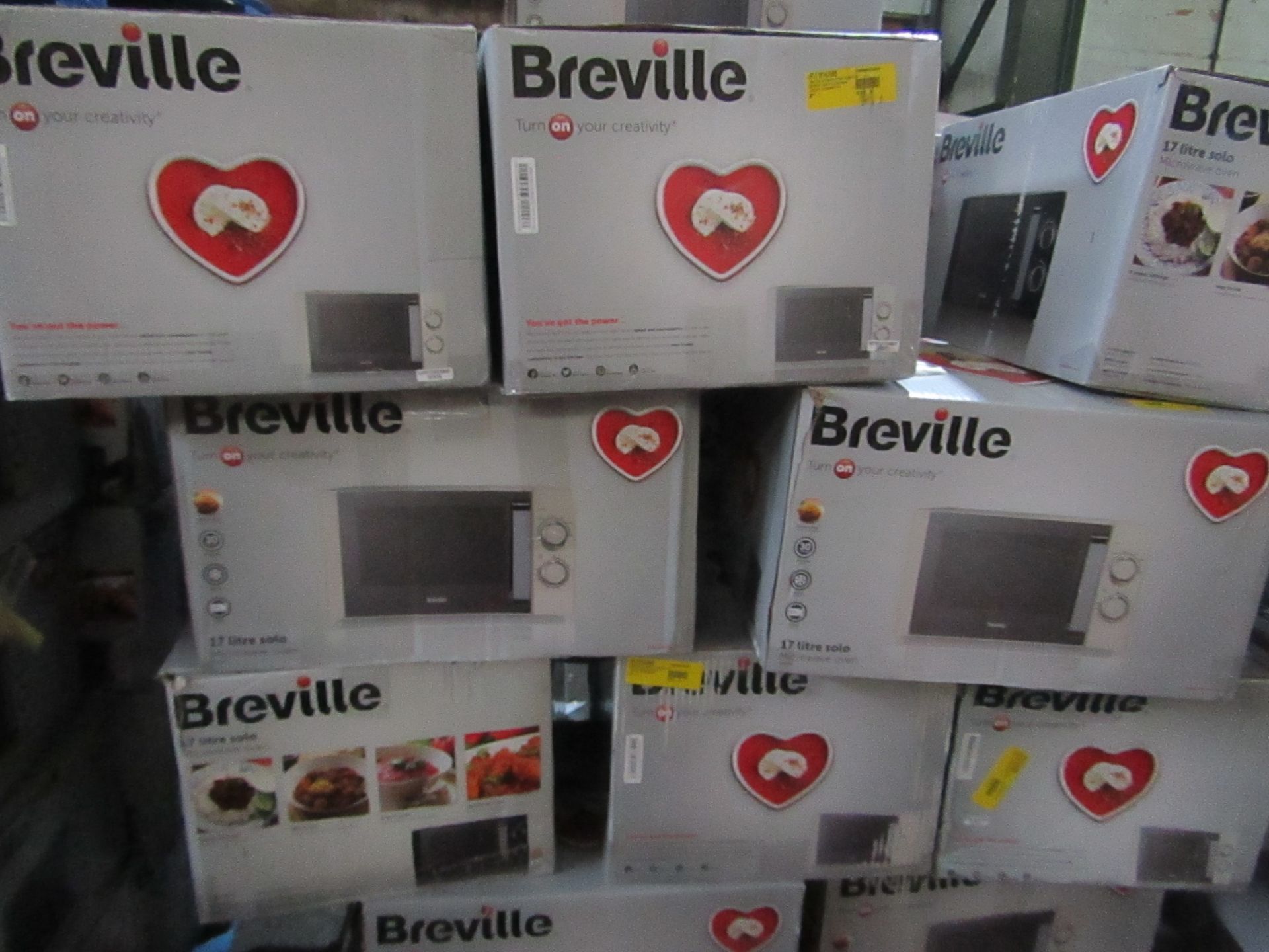 | 5X | BREVILLE MICROWAVE OVEN | UNCHECKED | NO ONLINE RESALE | RRP ?60 | TOTAL LOT RRP ?300 |