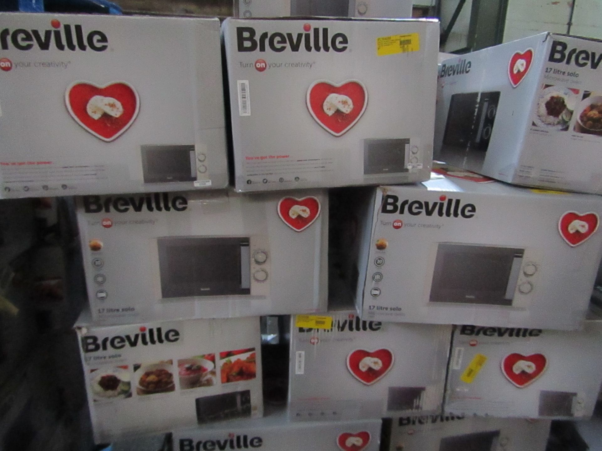 | 5X | BREVILLE MICROWAVE OVEN | UNCHECKED | NO ONLINE RESALE | RRP ?60 | TOTAL LOT RRP ?300 |