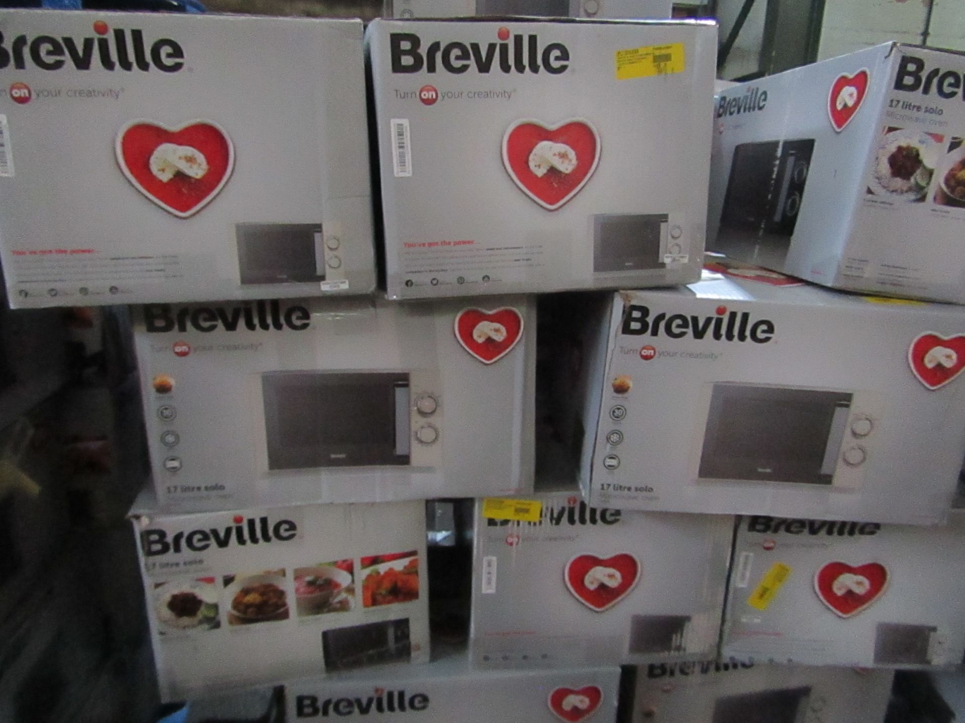 | 5X | BREVILLE MICROWAVE OVEN | UNCHECKED | NO ONLINE RESALE | RRP ?60 | TOTAL LOT RRP ?300 |