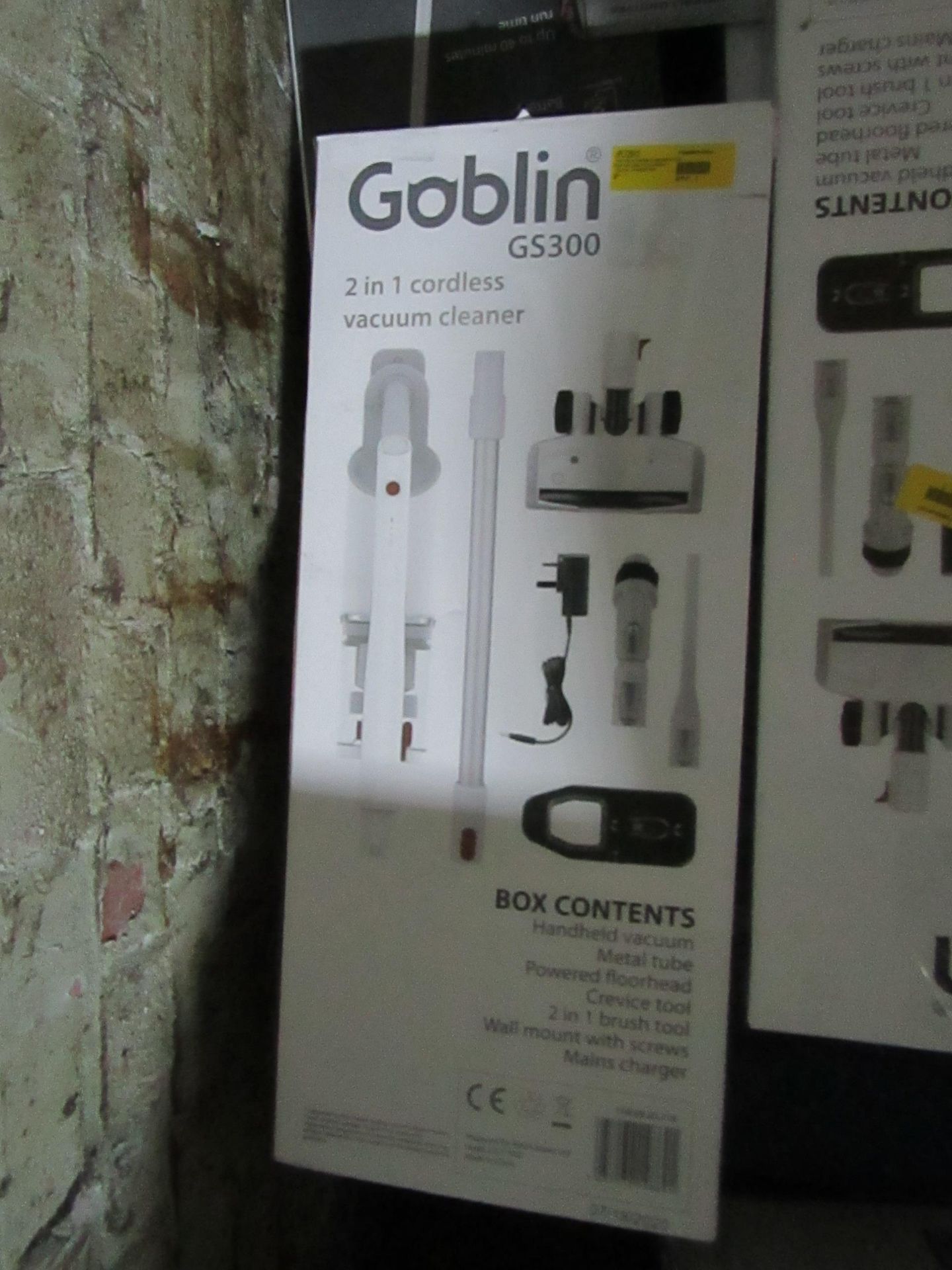 | 5X | GOBLIN GS300 29.6V CORDLESS 2 IN 1 VACUUM | UNCHECKED & BOXED | NO ONLINE RESALE | RRP ?