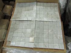 38x Packs of 5 Palace Cool slate 300x300mm Mosaic tile sheets ref PALC2M, brand new and boxed.RRP ?
