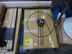 | 1X | MADE.COM ROWELL PENDULUM 45 X 60CM CLOCK | UNCHECKED AND BOXED | RRP £49 |