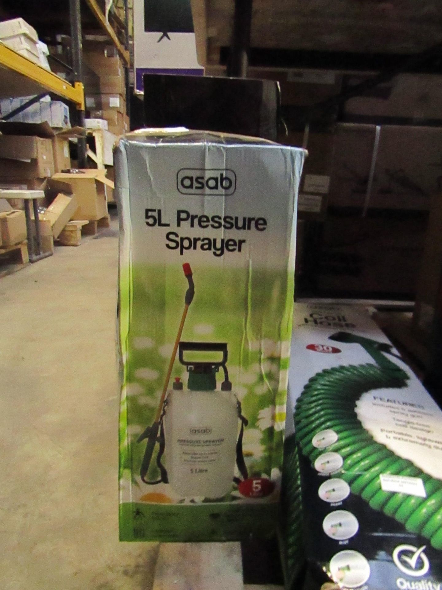 2x Asab 5L Pressure Sprayer, Unchecked & Boxed.