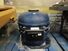 1x Kamado Egg Ceramic BBQ, BLUE, Looks Unused, The Base Trolley Is Missing, RRP When Complete £519.