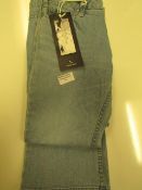 London Denim Mens Sun Bleached Bootcut Jeans W28 L34 New & Packaged