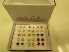 2 X Boxes of Avon Stud Earings Each Box Contains 15 X Pairs Of Various Designed Earings ( See