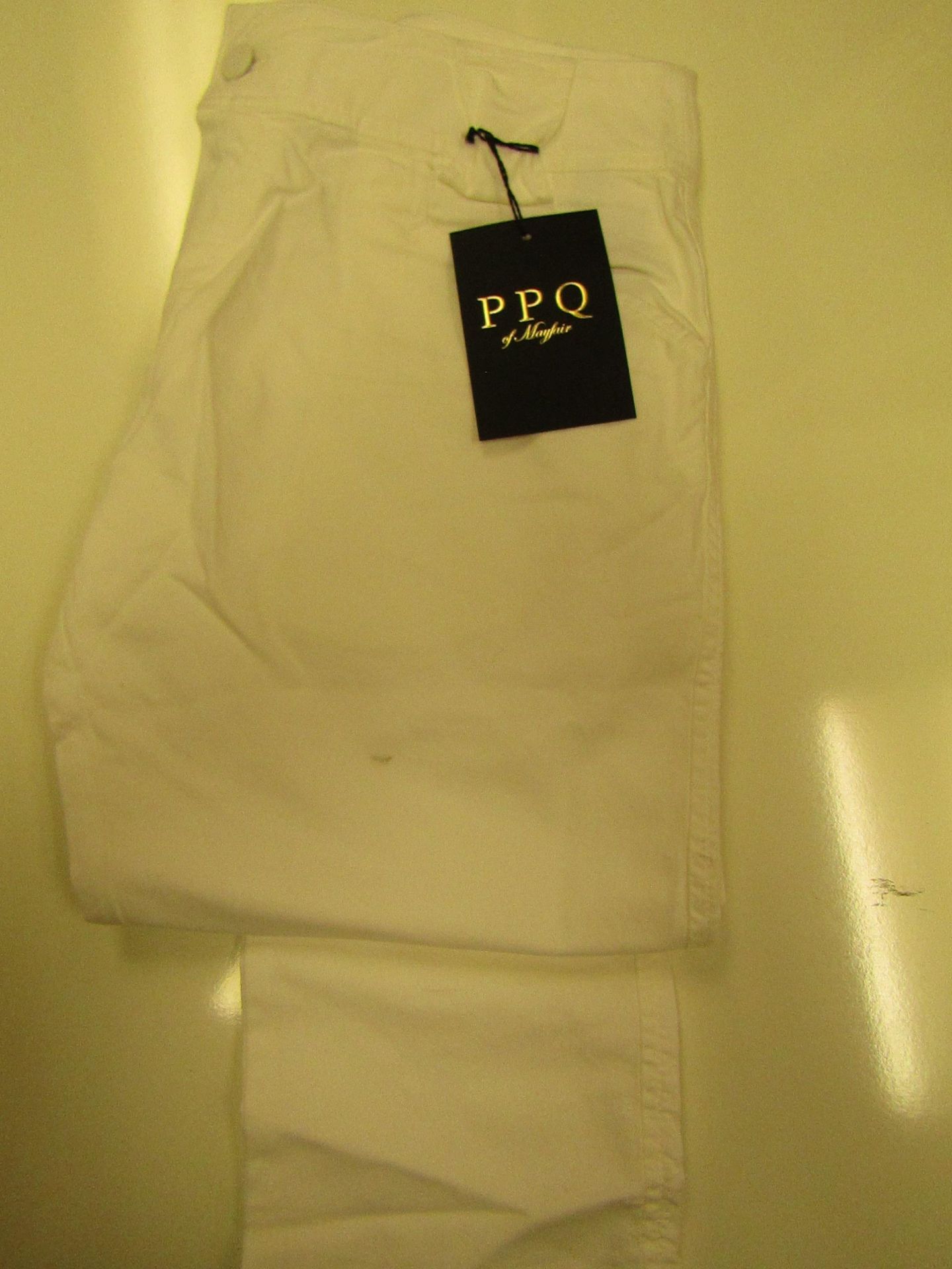 PPQ oF Mayfair Ladies Long Drainpipe Jeans White Demin W30 L32 new & packaged