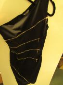 Love & Other Things Black One Shoulder Dress size S new with tag see image