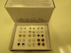 2 X Boxes of Avon Stud Earings Each Box Contains 15 X Pairs Of Various Designed Earings ( See