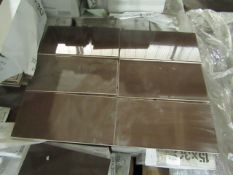 30x Packs of 22 Azuleo Chocolate 150 x 300mm wall tiles, brand new. Total RRP circa ?300