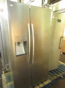 Hisense American Fridge freezer with water and ice dispenser, Damaged plug so unabke to test, fairly