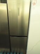 Hisense 60/40 fridge freezer, has marks on the front, the freezer works but the fridge doesn't
