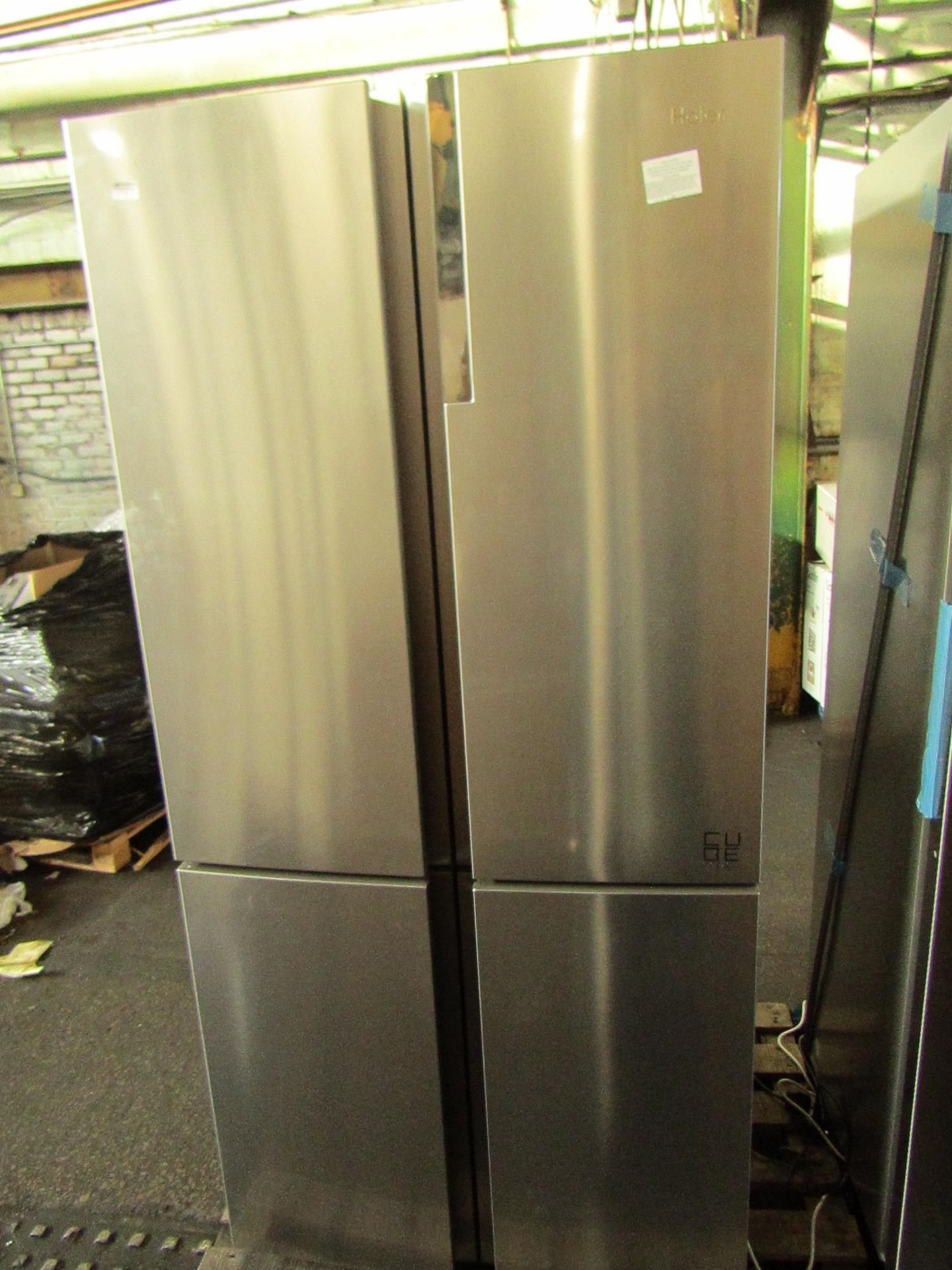 Haier Cube series American style 4 zone fridge freezer, tested working for coldness and fairly clean