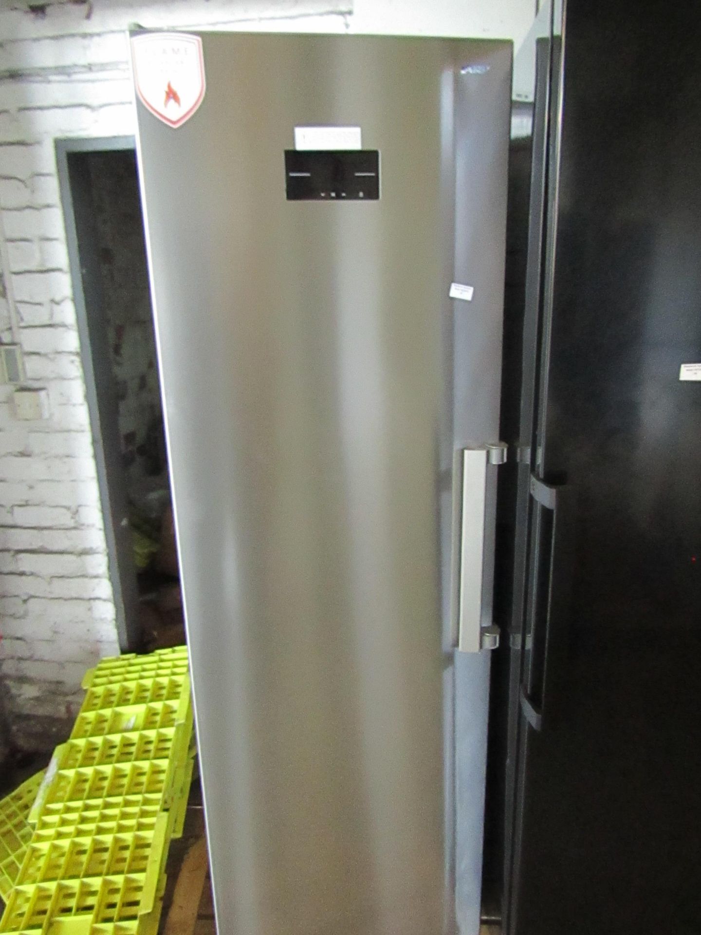 Sharp Free Standing Stainless Steel Freezer, Vendor Suggests Item Is Working, Good Condition,