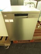 Hisense HS661C60XUK freestadniong dishwasher, powers on but we havent connect it to water or run any