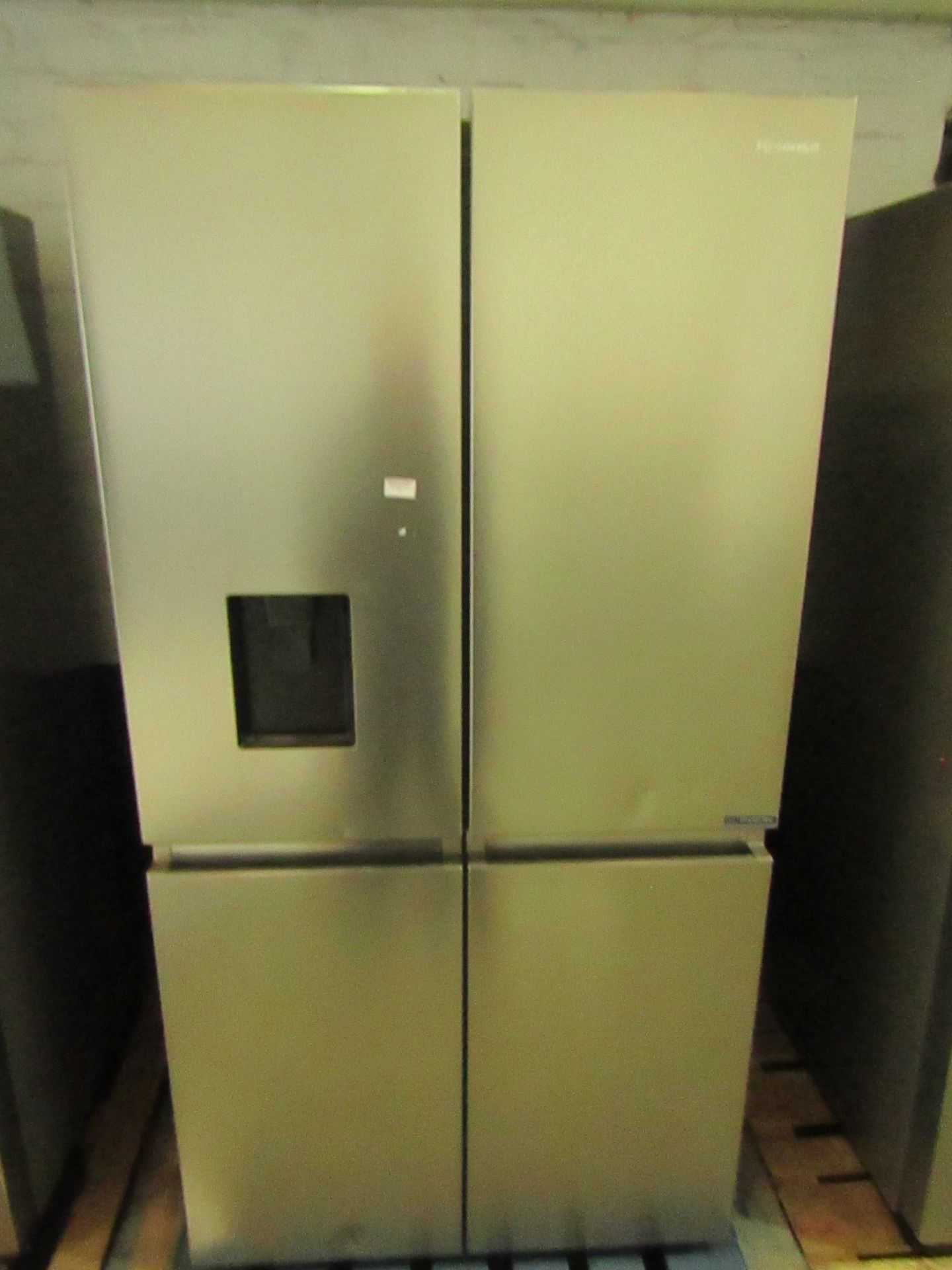 Hisense Stainless Steel American Fridge Freezer, Model:RQ758N4SWI1 - Vendor Suggests Item Is