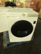 Samsung WW80T854DBH Smart washing machine, Powers on and Spins butr we have not tried any other