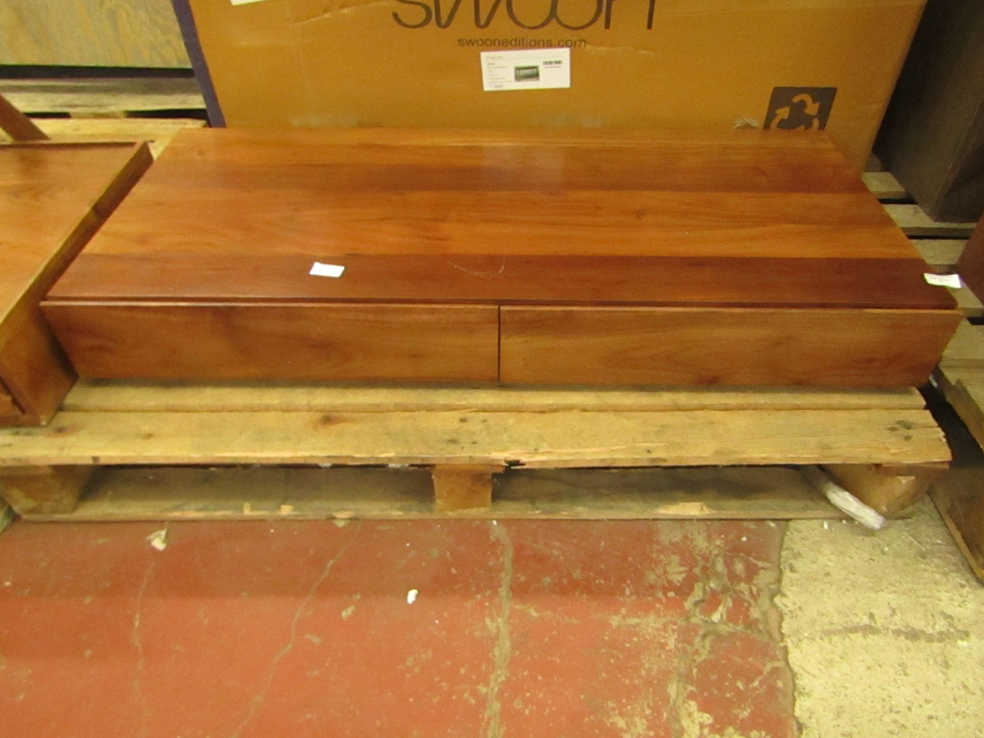 1 x Swoon Brody Desk Industrial Style Acacia Black RRP £379 SKU SWO-AP-brodydeskacacia-BER TOTAL RRP