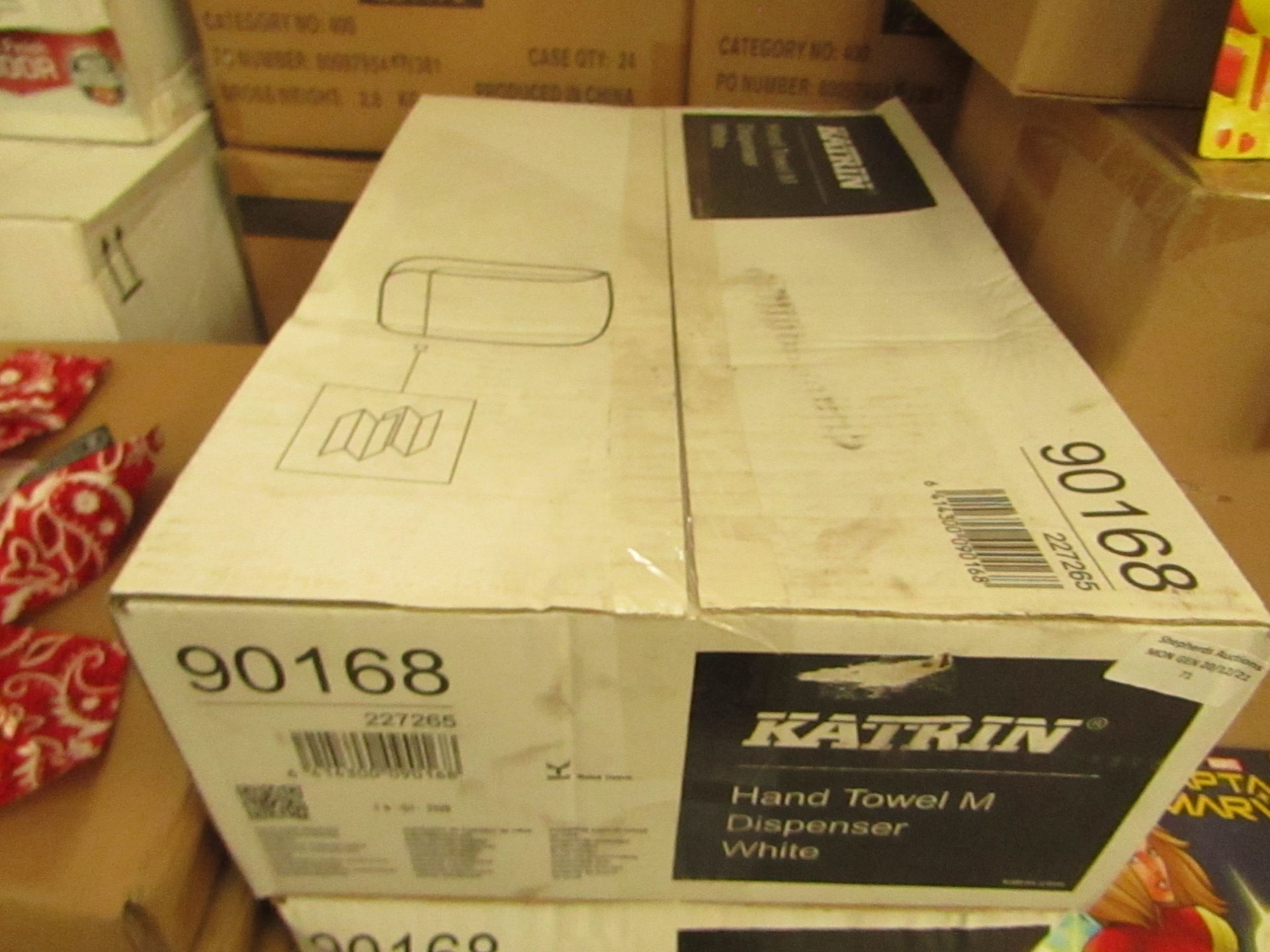 2x Katrin - Hand Towel M Dispenser White - Unchecked & Boxed.