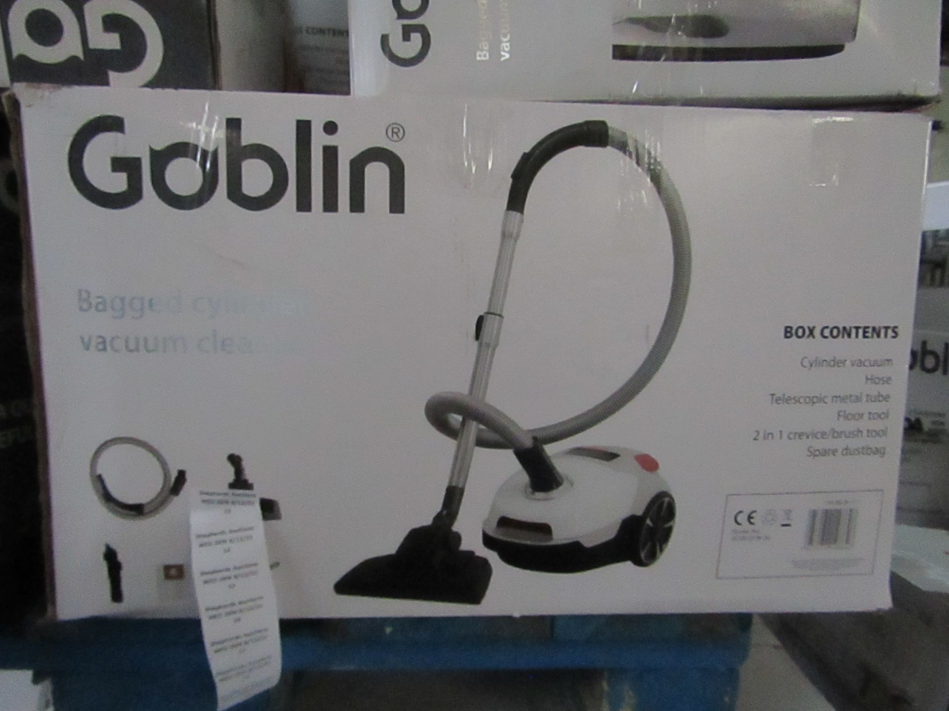 | 5X | GOBLIN BAGGED CYLINDER VACUUM | UNCHECKED & BOXED | NO ONLINE RESALE | RRP ?55 | TOTAL L0T