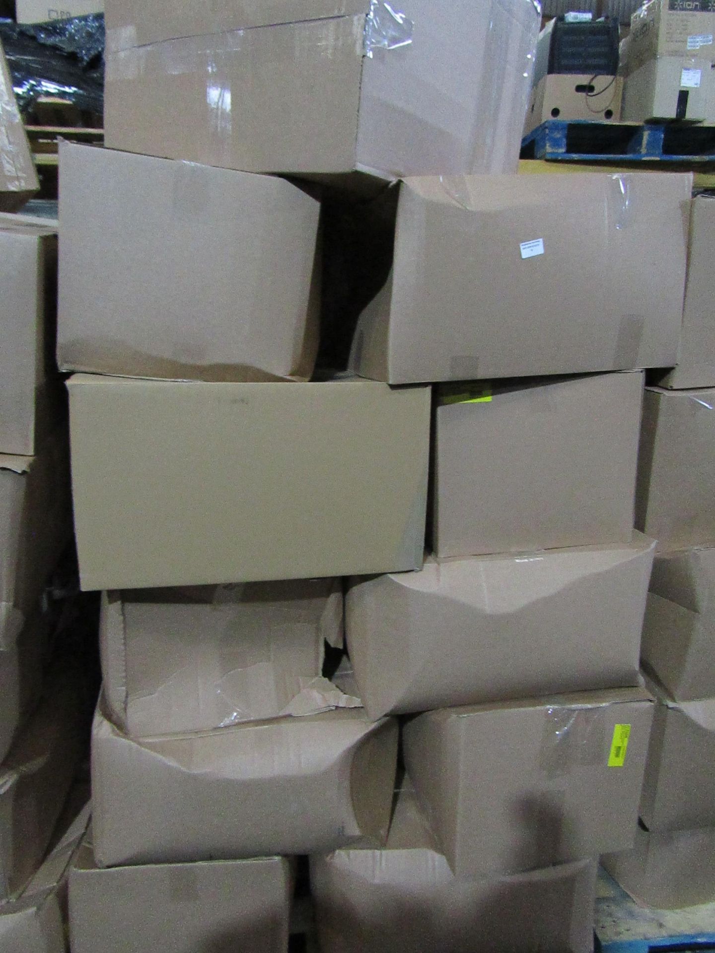 | 1X | PALLET OF APPROX 25 MICROWAVES IN UNBRANDED BOXES BRAND TYPICALLY INCLUDE TOSHIBA, BREVILLE