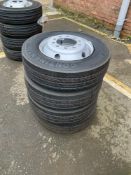 (4)Continental HTR2 tyres & (4) Jantsa Steel Wheels