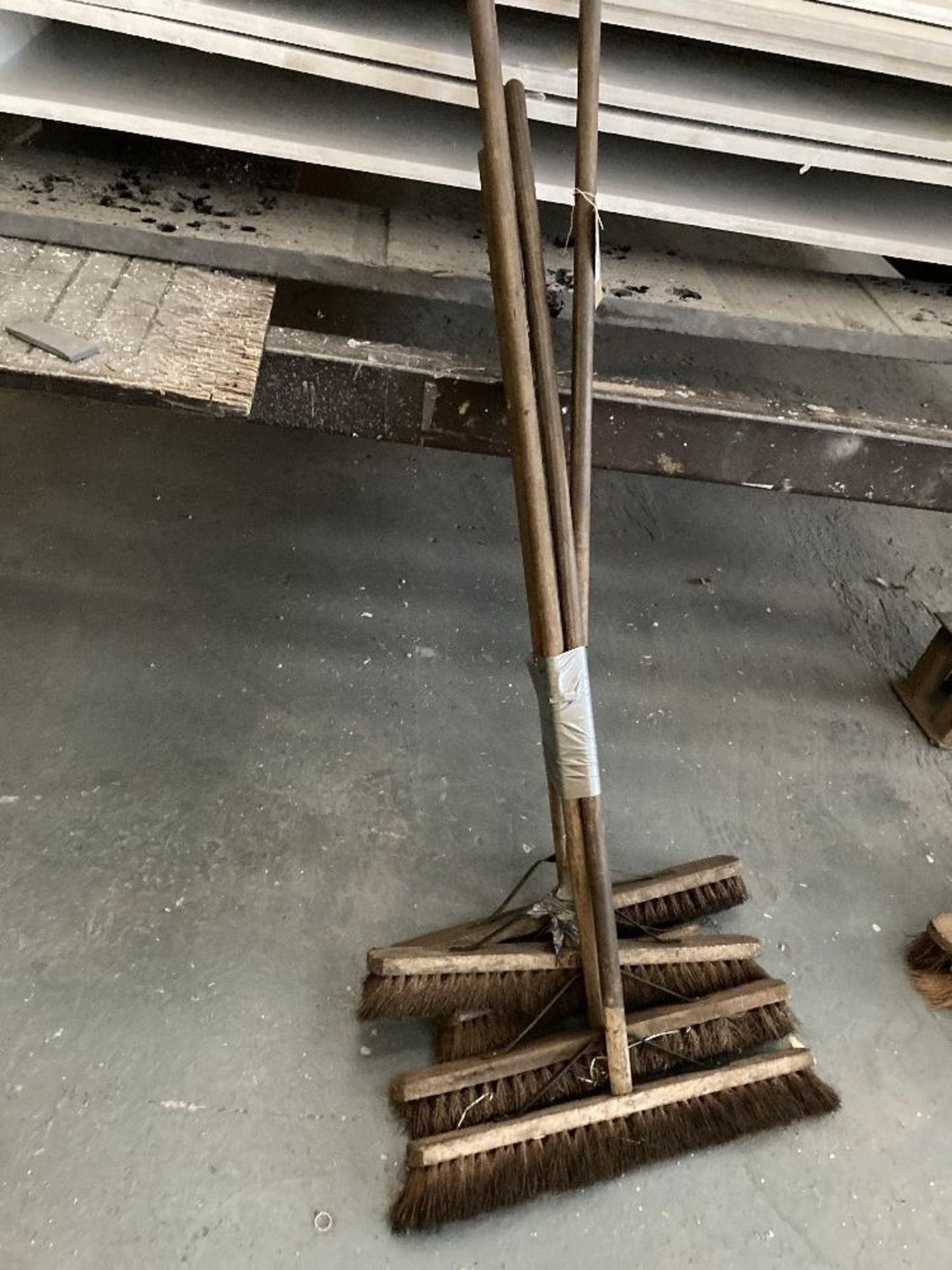 (5) Used Brooms