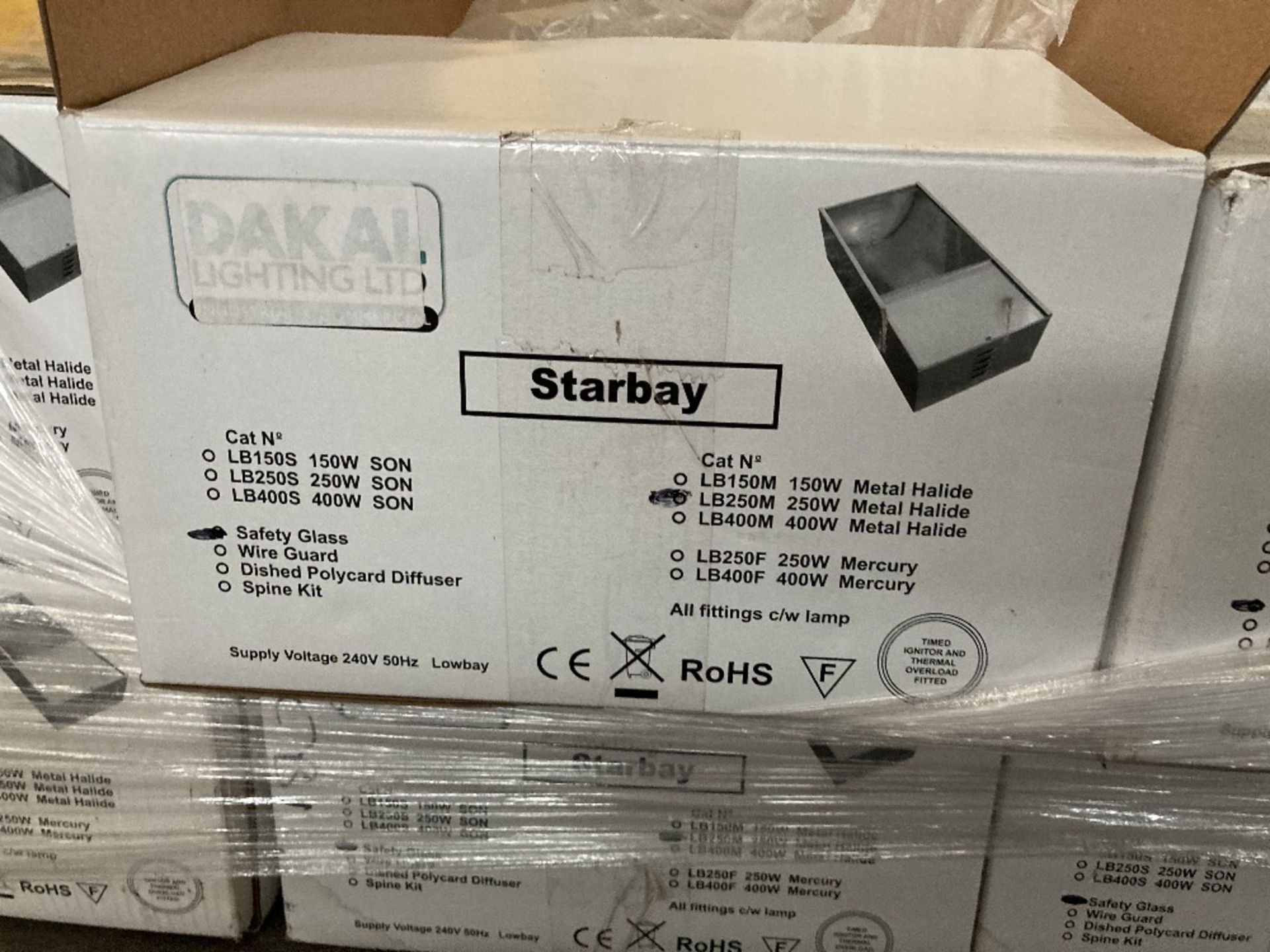 (10) Starbay LB250M 250w Metal Halide Lamp Enclosures with Safety Glass - Image 2 of 5