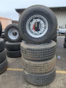 (4) Bridgestone R168 tyres & (4) WIL CV548 Steel Wheels