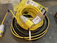 (3) 110V Extension Leads and (1) Air Hose